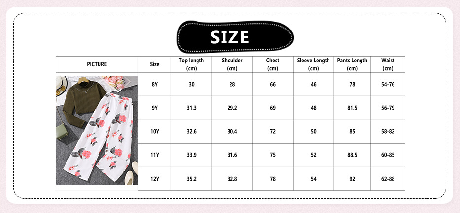 Nuovo set casual alla moda alla moda 2024 autunno ragazze top a maniche lunghe pantaloni a gamba larga stampati_voghion.com