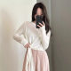 plus size Bow Thin Ice Silk Sunscreen Blouse Women's Summer 2024 New Loose Slimming Long-sleeved Top for Women