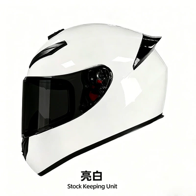 Motorcycle Safety Supplies — Aliexpress Cycling Helmet, Dropshipping - qk111-pure-bright-white-with-black-lenses-foreign-trade-version-s