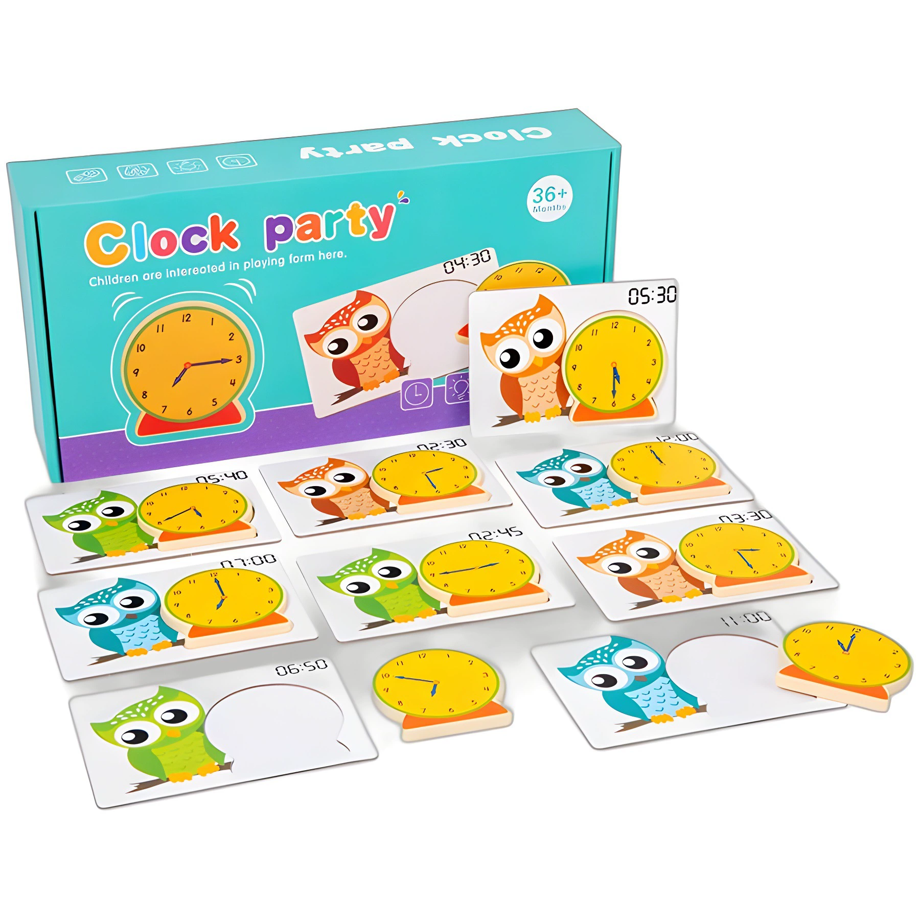 Teaching wooden toy, children's watch, training