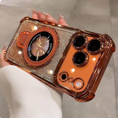 Bolsa de aire de cuatro esquinas transparente simple para iphone15 Apple 16ProMax funda para teléfono móvil 13 soporte de patrón de CD para hombres y mujeres