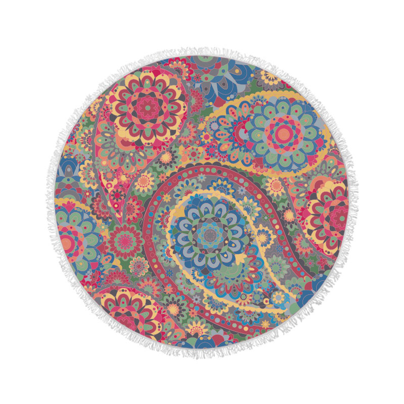 Flamingo microfibra de playa redonda Toalla de baño poliéster algodón impresión Toalla de playa absorbente Toalla de baño lote