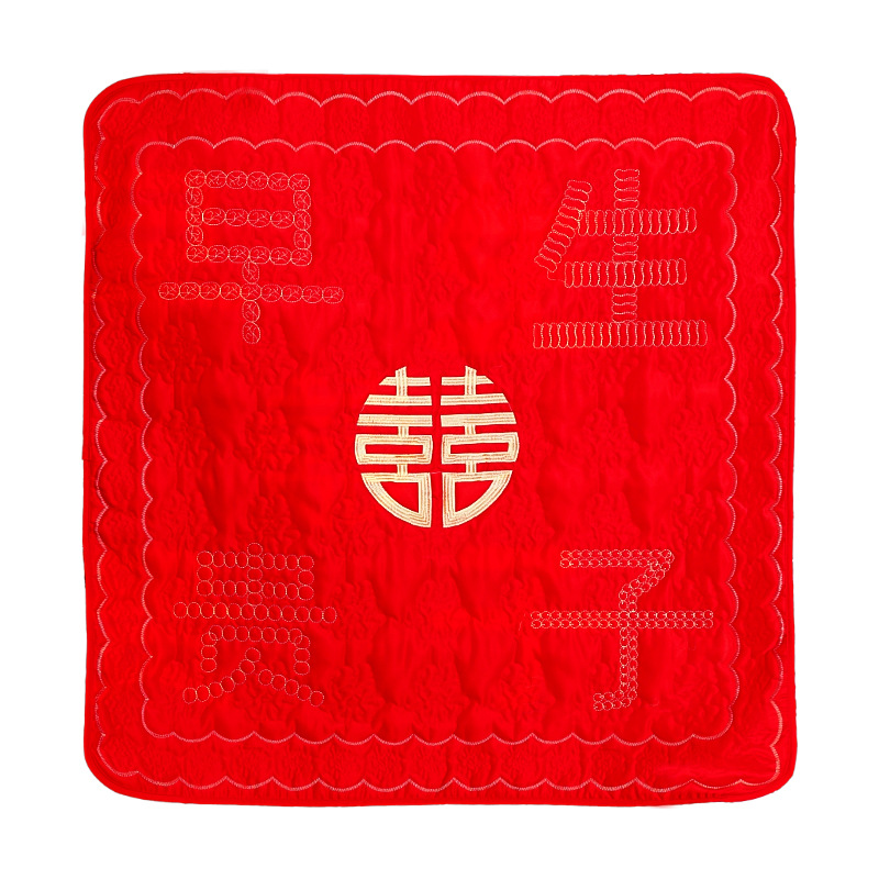 결혼식 앉아 축복받은 신부 앉아 축복받은 어머니의 가족 축제 결혼식 침대 결혼 자수 앉아 축복받은 BUSHY PAD