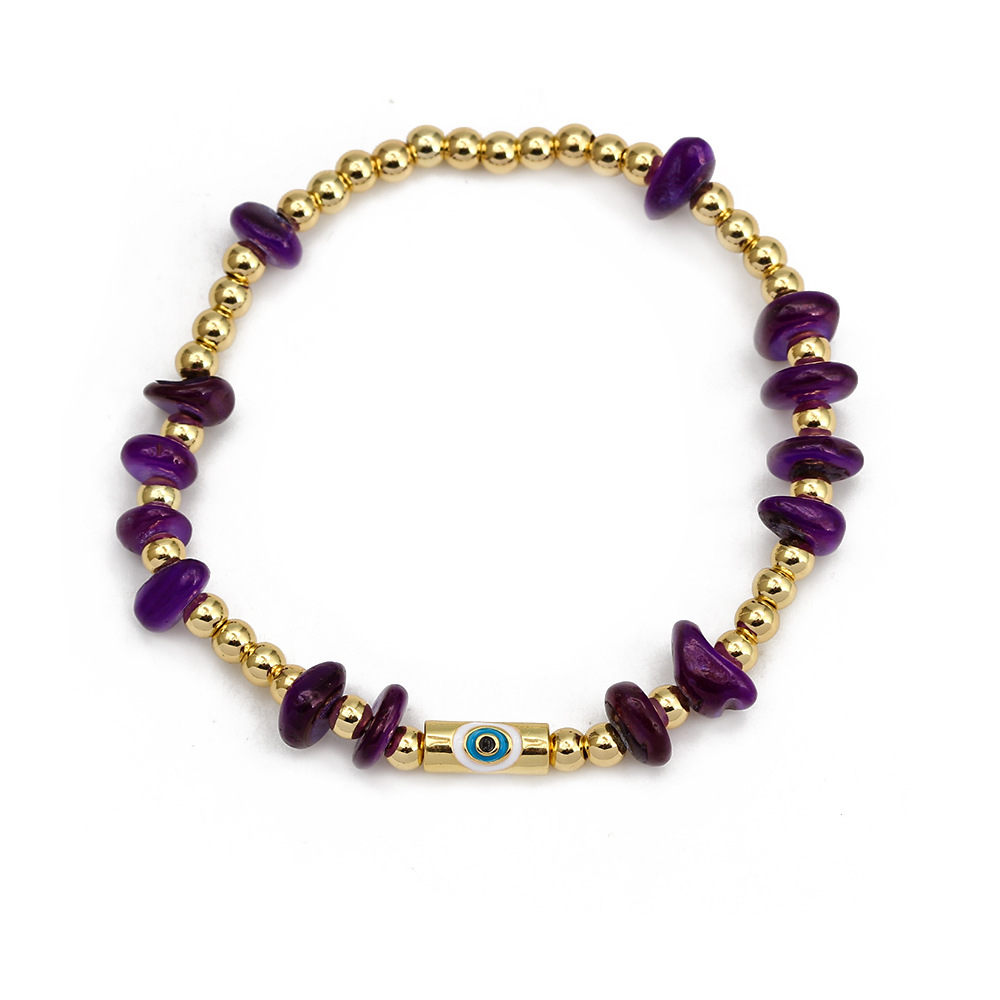 Fashion Eye Copper Inlay Zircon Bracelets 1 Piece