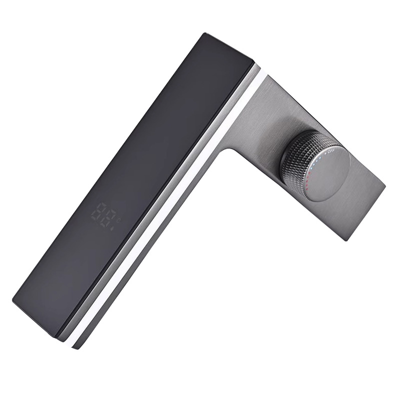 lavabo inteligente pantalla digital grifo frío y caliente luz de atmósfera espacio aluminio lavabo lavabo lavabo lavabo doméstico lavabo