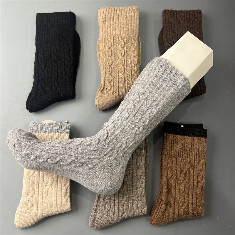 50% Merino Wool Socks, All-Season Comfortable Knit Socks for Outdoor Hiking, Moisture-Wicking, Fashionable and Versatile Mid-Calf Socks 50% Merino Wool Socks, All-Season Comfortable Knit Socks for Outdoor Hiking, Moisture-Wicking, Fashionable and Versatile Mid-Calf Socks