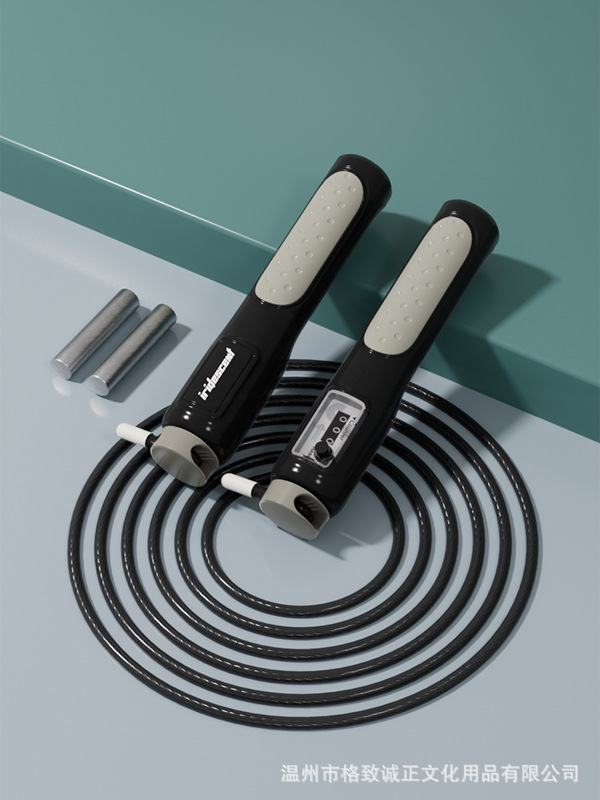 6598 entrenamiento de estudiantes de prueba de ingreso a la escuela secundaria de salto de cuerda de acero de peso ajustable longitud de conteo mecánico