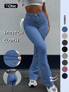 S 94986 Street Style Zip Flare Jeans ���^�L����ţ��ѝ ��