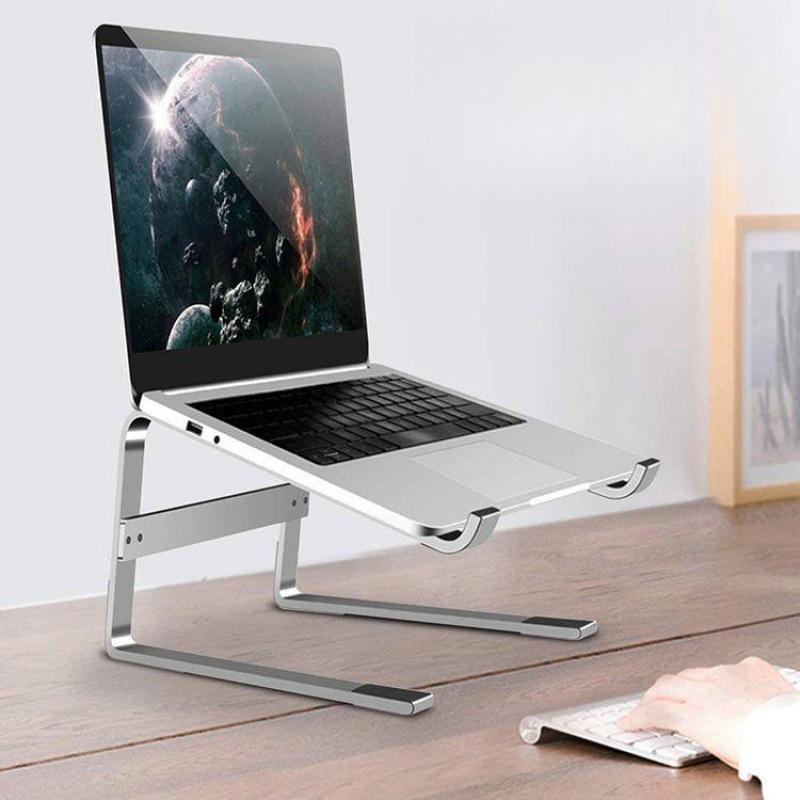Laptop stand with adjustable height, foldable, portable, with radiator design, suitable for desktop gaming, durable and practical Laptop stand with adjustable height, foldable, portable, with radiator design, suitable for desktop gaming, durable and practical