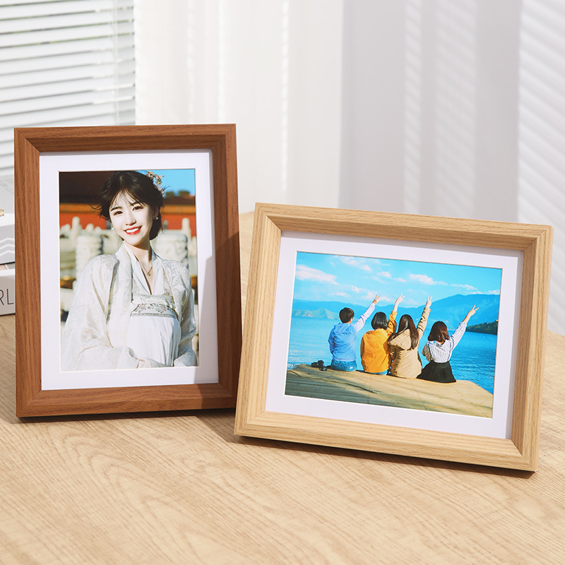 Customized Nordic simple wooden photo frame wall 7 inch 8 inch 10 inch picture frame A4 home decoration photo frame table Customized Nordic simple wooden photo frame wall 7 inch 8 inch 10 inch picture frame A4 home decoration photo frame table
