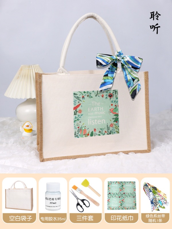 Butterfly Buttle Bag DIY 素材バッグ キャンバスバッグ Butterfly Buttle ポータブル 教師の日ウォームアップ|undefined