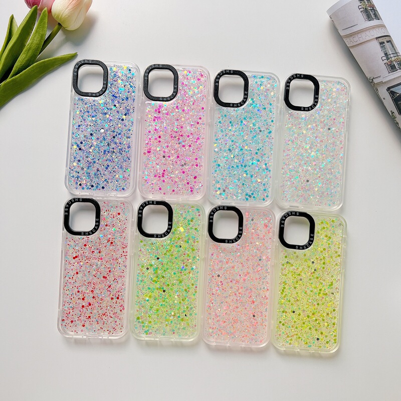 Cross-border applicable for Xiaomi 12 Apple 15 luminous epoxy protective cover Alcatel3L Samsung A03S phone case