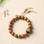 六道木DIY黑柿木檀香五条经心经手链规格0.8男女首饰念珠文玩批发