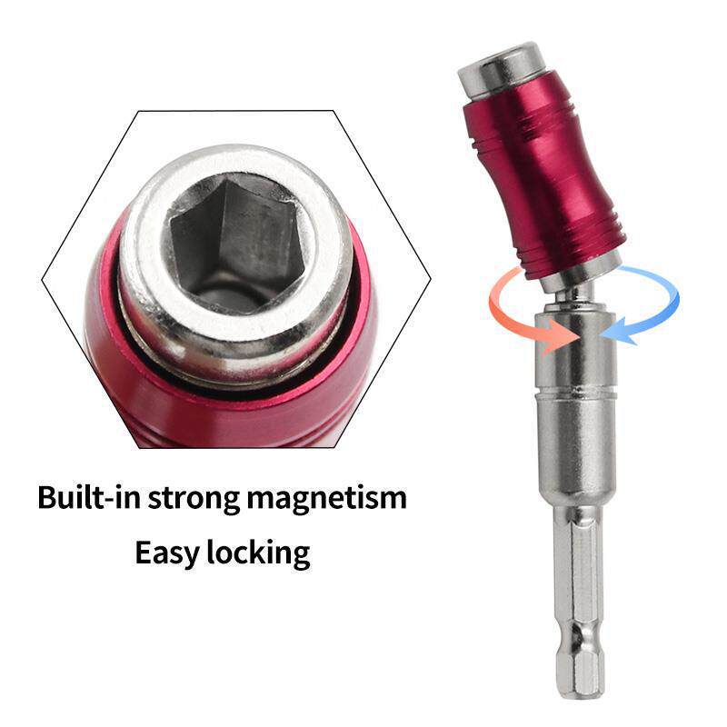 Hexagonal magnetic universal conector auto-bloqueo conector conductor de taladro eléctrico alargado conversión rápida cabeza de lote universal extensión