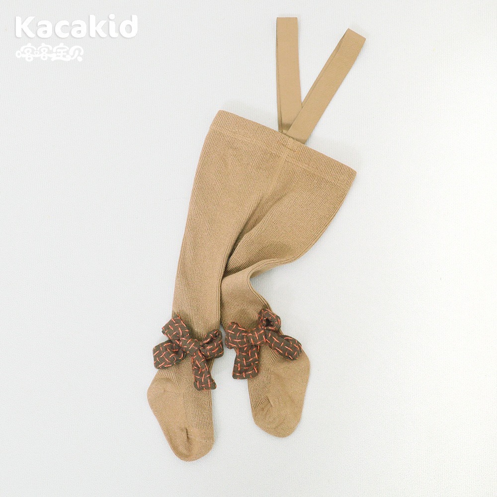 Pantimedias de correa para bebé de primavera y otoño cuidadosamente seleccionadas, pantimedias de protección del vientre de cintura alta, leggings de color sólido para bebés y niños pequeños