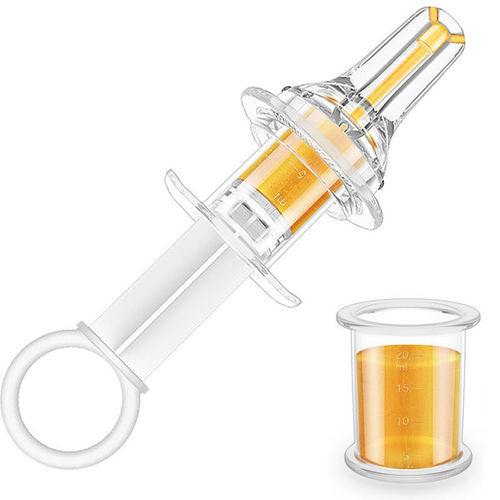 Baby medicine feeder Liquid silicone nipple type medicine feeder Anti-choking syringe type water feeder