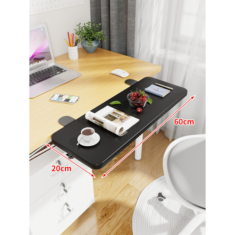 Mesa de escritorio extensión de mano mesa de computadora tablero de escritorio portador de teclado dormitorio tablero de estación de trabajo ensanchado extensión plegable