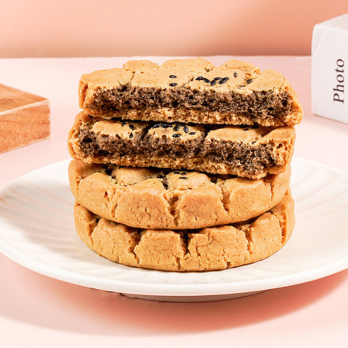 Xylitol sandwich peach cake 500g*1 box iron rod yam core black sesame loaded peach cake no sucrose peach cake on behalf of