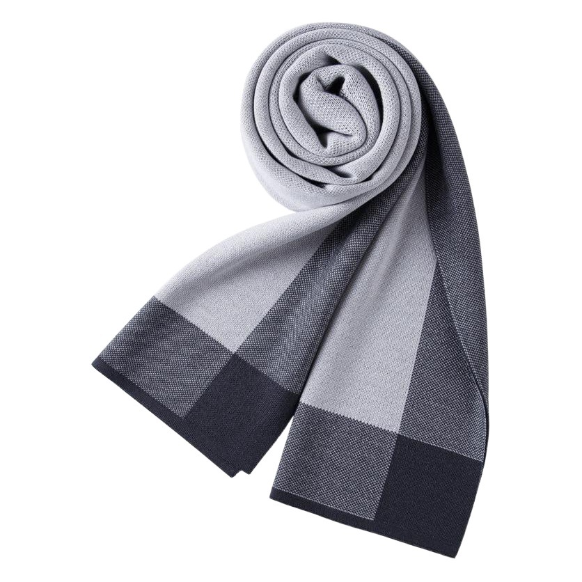 2026 New Men's Scarf, Autumn and Winter Warm Thick Plaid Korean Style Long Acrylic Scarf, Wholesale from Manufacturer