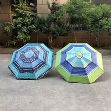 库存新款防晒伞时尚印花长柄伞日用户外休闲度假沙滩防雨防晒遮阳