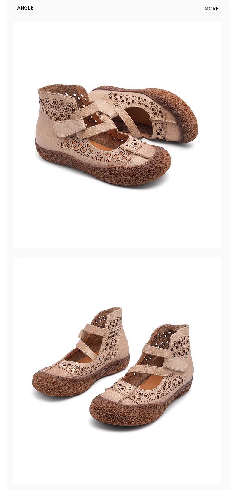 Women's Retro Comfortable Low Cut Shoes Breathable Slip-on Casual_voghion.com