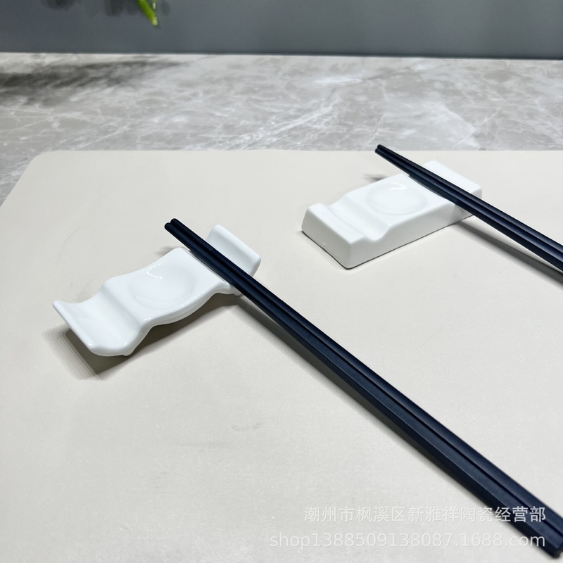 ホテルテーブル食器兼用多目的箸立て箸枕純白セラミック箸立て箸ホルダースプーンホルダー男性箸ホルダー|undefined