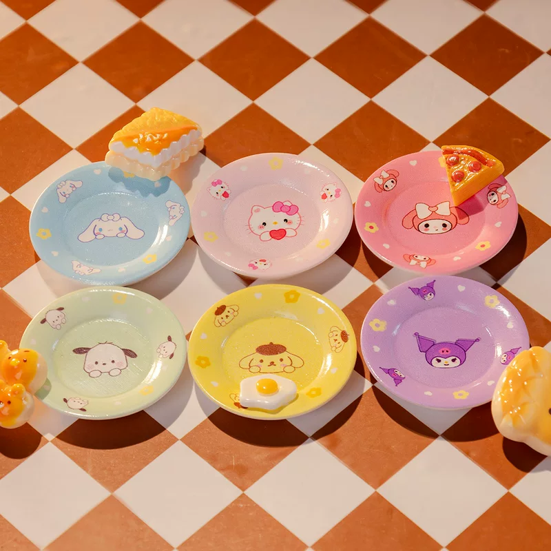 Sanrio Hello Kitty, мини-игрушечная еда, мультяшный креативный аксессуар с дополнениями, ручная работа