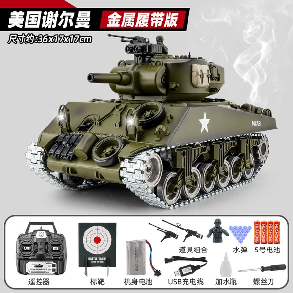 American Sherman with spray [alloy wheels and alloy tracks]