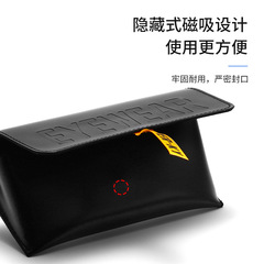 時尚太陽鏡皮質鏡盒大框墨鏡眼鏡盒廠家批發復古高檔磁吸式眼鏡盒