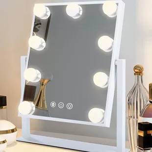 Светильник для зеркала LED, регулируемая яркость, 9/12/15 ламп, сетевой или аккумуляторный