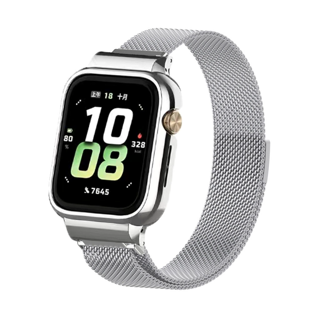 Подходит для ремешков Honor Watch 5, магнитный Milanese ремешок-петля, металлическая защитная рамка, Honor Watch 5