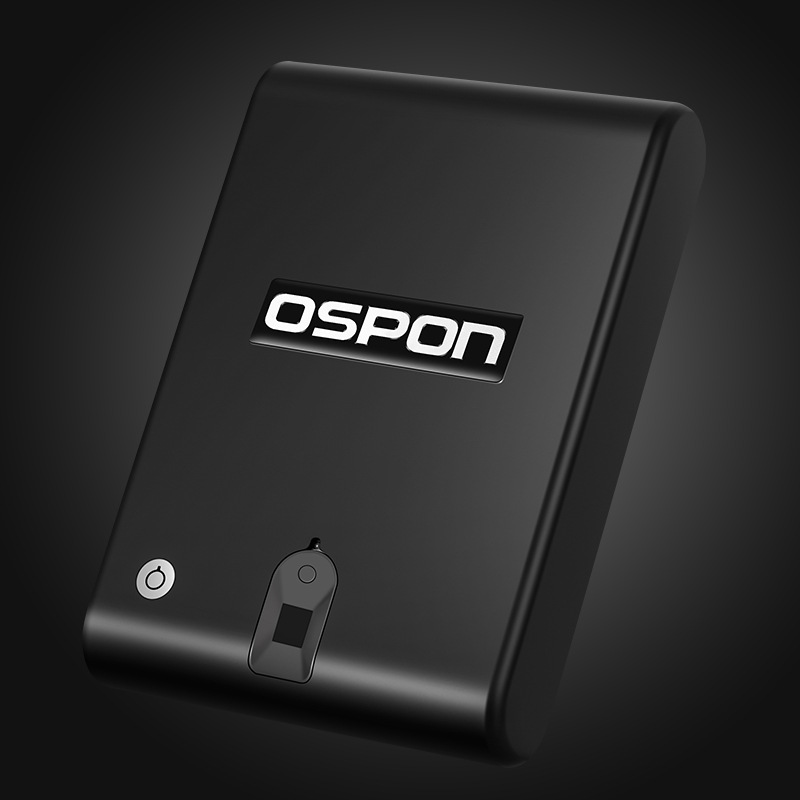 安仕邦批量供应半导体指纹手枪保险箱车载便携式手枪盒OS100SE