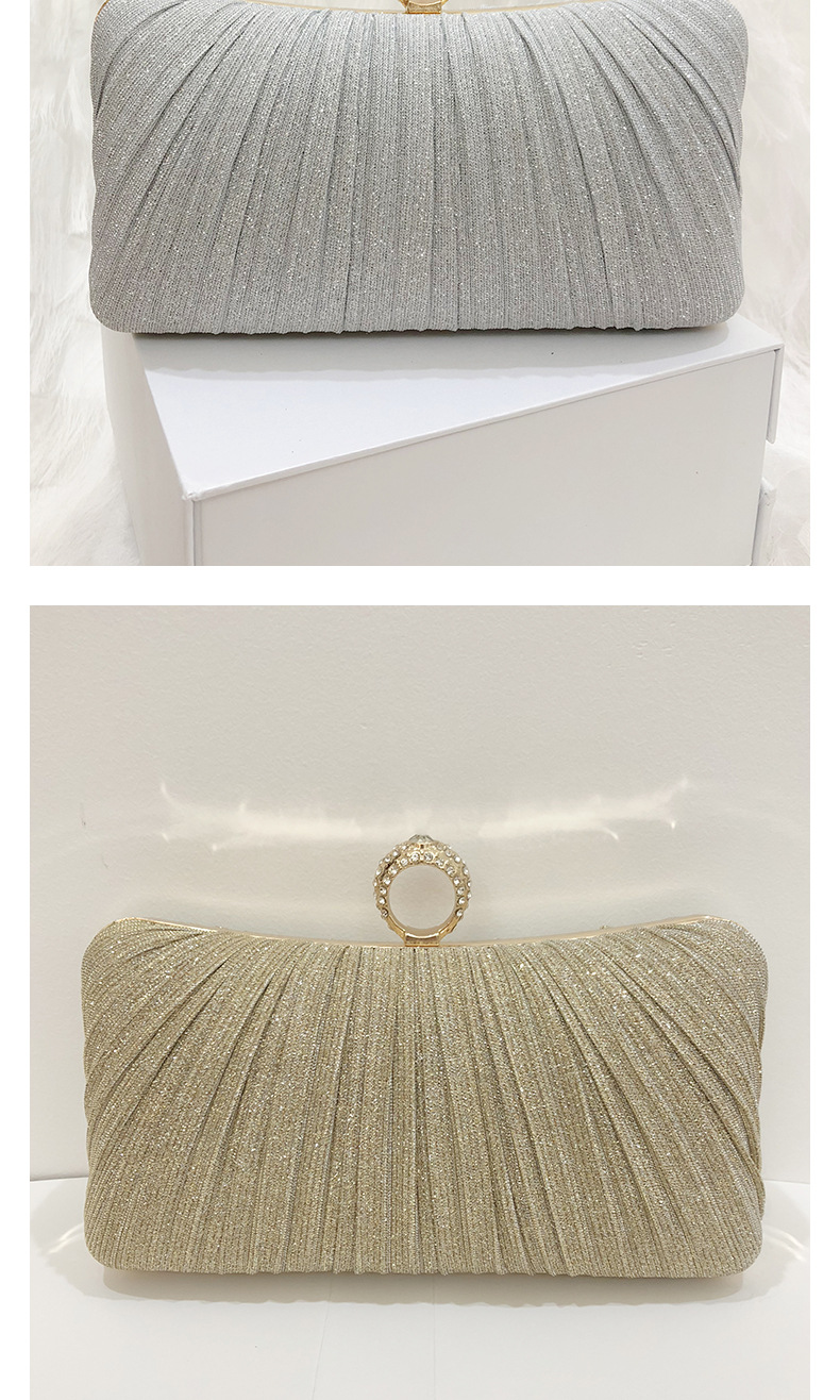Polyester, Metal Material Solid Color Pattern All Seasons Season Women's Gender Polyester Metal Solid Color Evening Bags