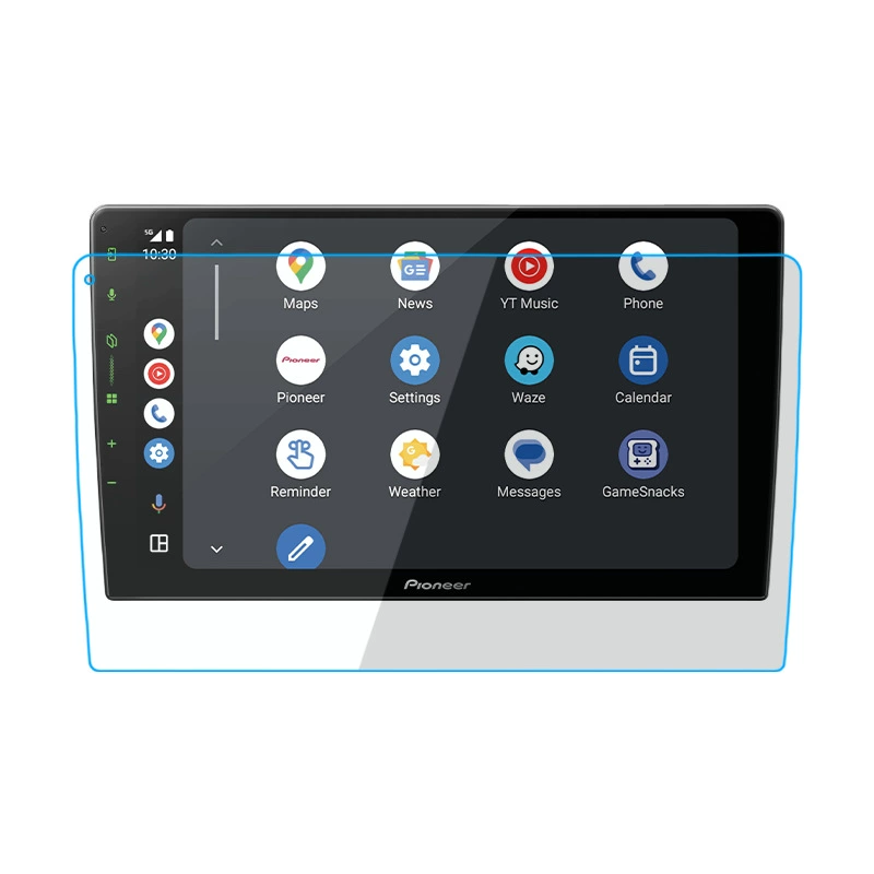 Toyota, modified protective screen, light panel for navigator, Android 9, 9 inch
