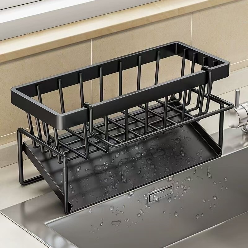 クロスボーダーキッチン収納ラックシンク収納ラック多機能食器と食器排水ラックカウンタートップ収納水雑巾ラック|undefined