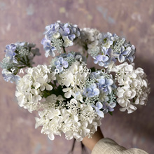 2头带果绣球 高档3D打印手感绣球 家居客厅软装布景假花 花墙插花