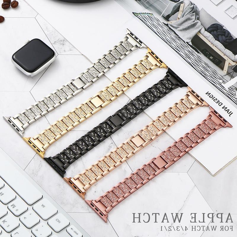 Suitable for apple watch iwatch 7/SE/8/9 generation diamond solid bracelet s10 watchband case suit Suitable for apple watch iwatch 7/SE/8/9 generation diamond solid bracelet s10 watchband case suit