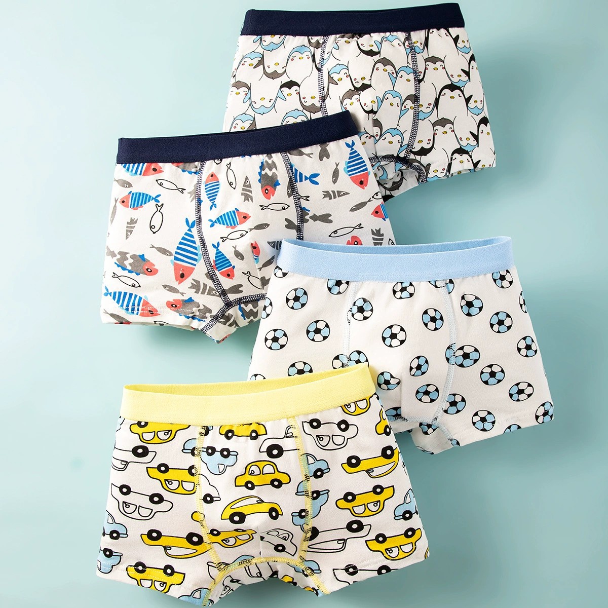 Ropa interior para niños pantalones cortos de boxeador para niños Clase de verano Pantalones cortos de boxeador de algodón puro al por mayor pantalones de adolescentes entrega de una sola pieza