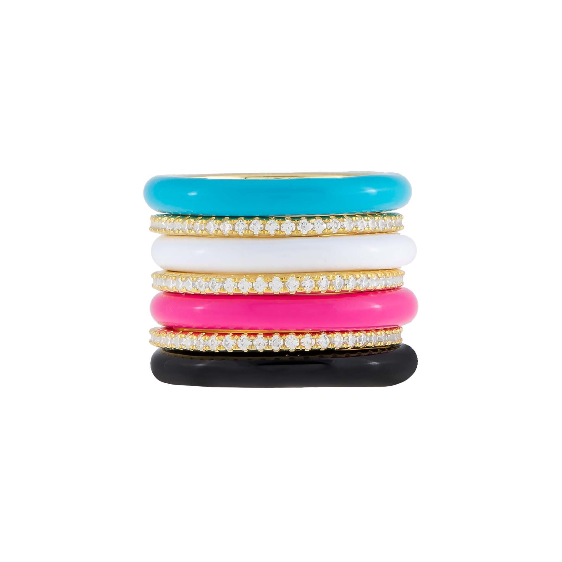 Gold-Pastel-Enamel-CZ-Stacked-