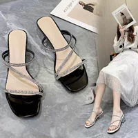 Summer slippers with a strap, 2022 collection, Korean style