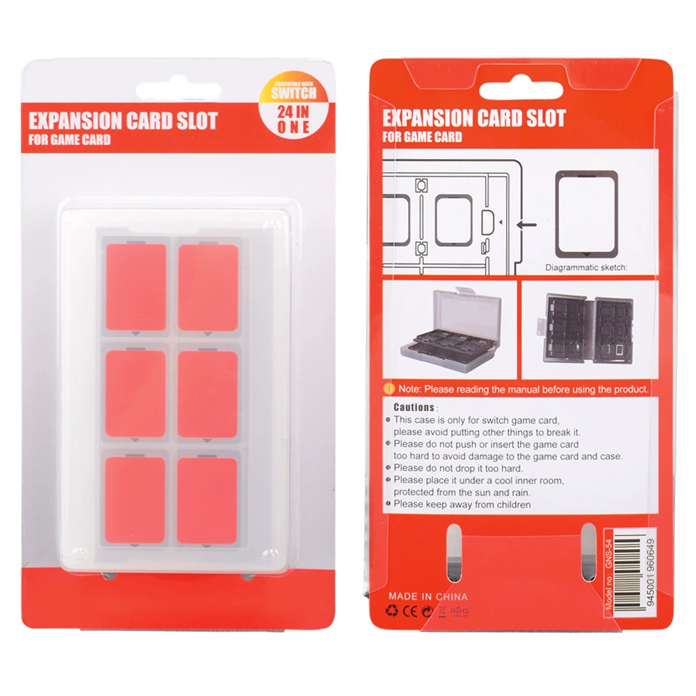 Фабричная коробка для карт Nintendo Switch, 24-in-1 игровая карта, хранение аксессуаров и коробок