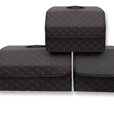 Car storage bag/box – leather storage box leather