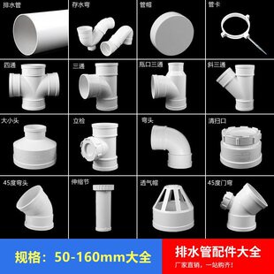 pvc���^50���75ֱ��110��ˮ��ֱ����ͨp��s�ʹ�ˮ��160��ˮ�ܼ�