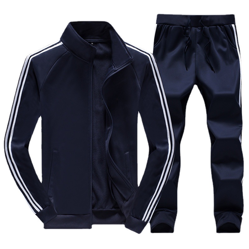 Three Bars Autumn New Men's Long Sleeve Tracksuits