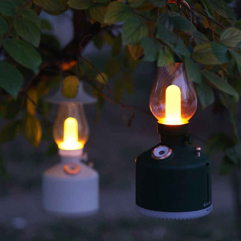 新しい屋外キャンプライト加湿器ハンディファイヤー寝室アロマ大容量ポータブル家庭用加湿器|undefined