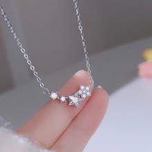 许愿星星锆石项链女轻奢百搭小众设计高级感2023年新款锁骨链饰品