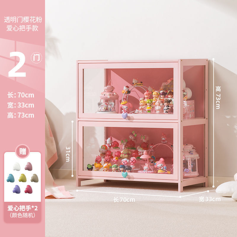 Gabinete de exhibición transparente hecho a mano acrílico caja ciega estante de exhibición joyería muñeca gabinete de almacenamiento