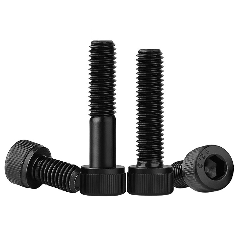 12.9級黒色高強度ボルト円筒頭六角穴付ボルトM2 ~ M10カップ頭六角穴付ボルト