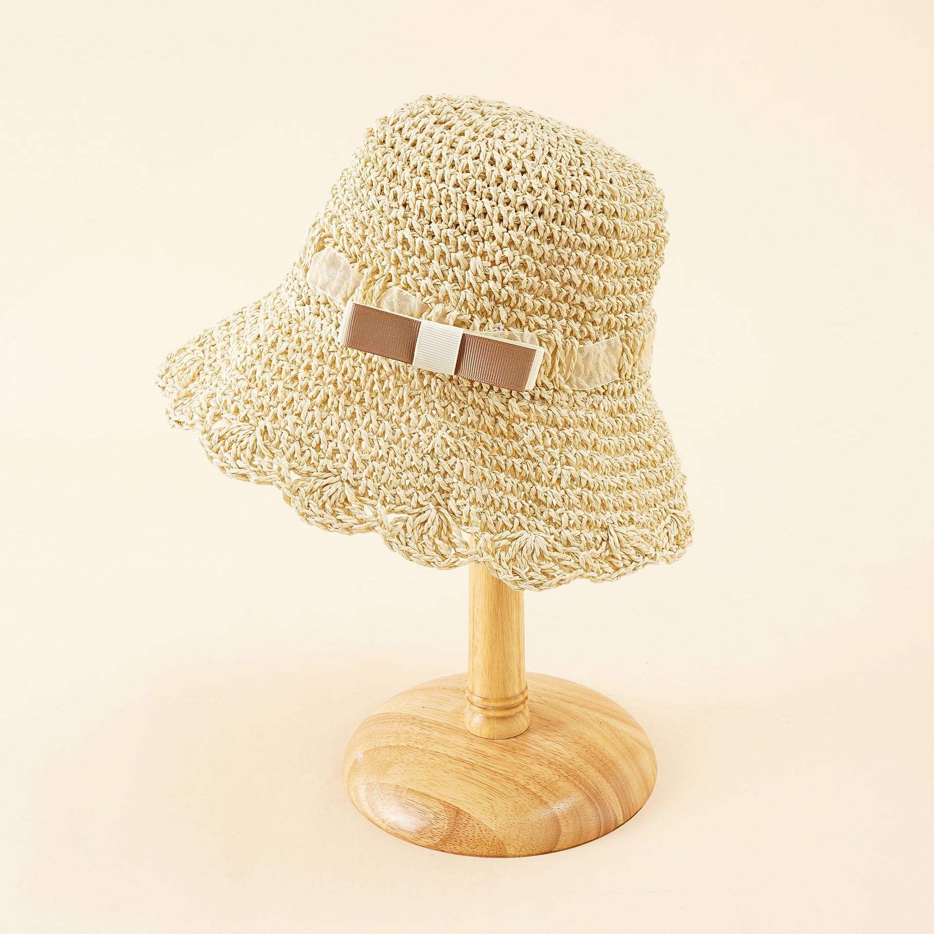 Verano nuevos niños sombrero de paja de primavera y verano viajes bebé sombrero niños playa sombrero pescador sombrero niñas protección solar sombrero image 1