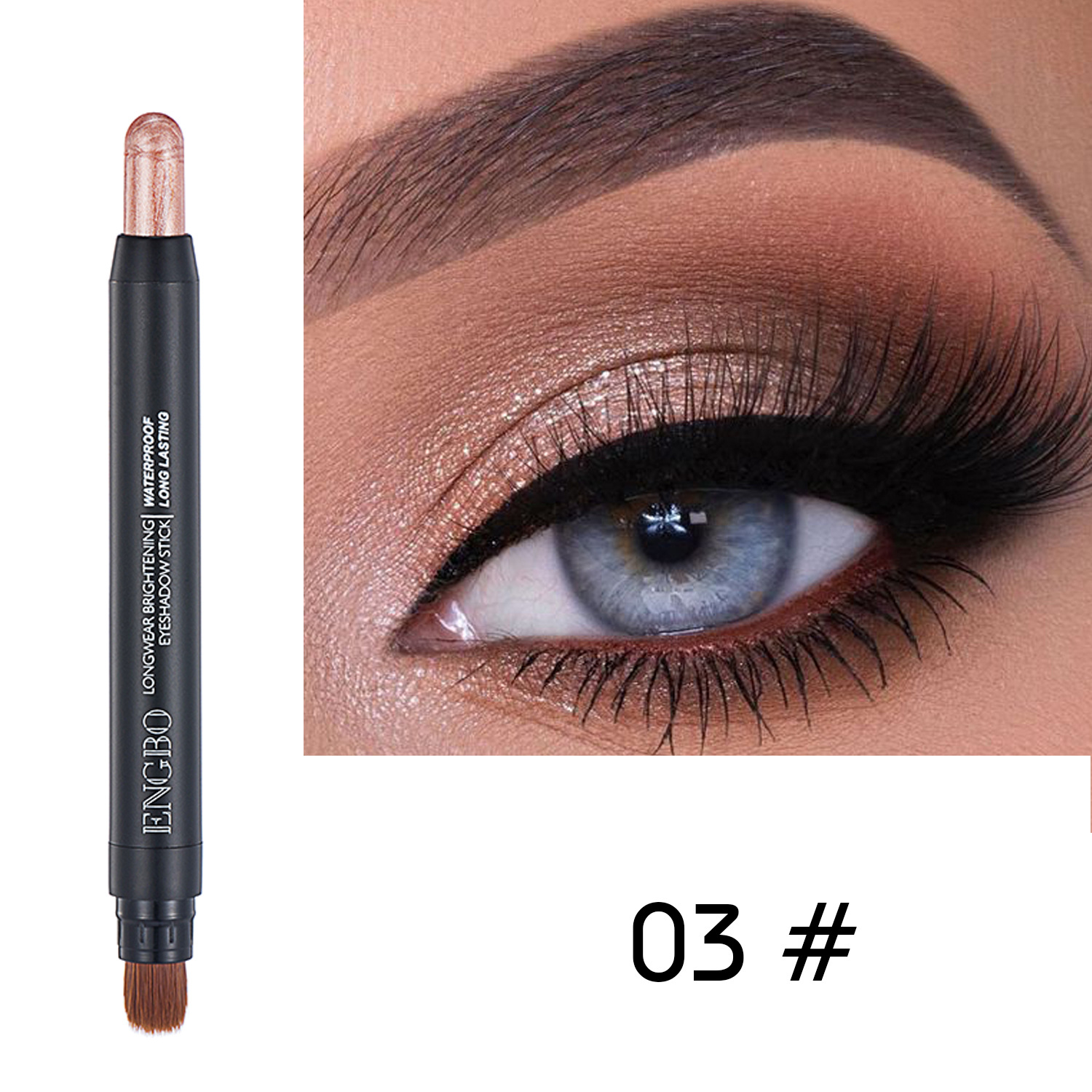 ENGBO Foreign Trade Double-tipped eyeshadow Pen Amazon Best-selling Eyeshadow Pen Set Long-lasting pearlescent Cross-border Eyeshadow undefined